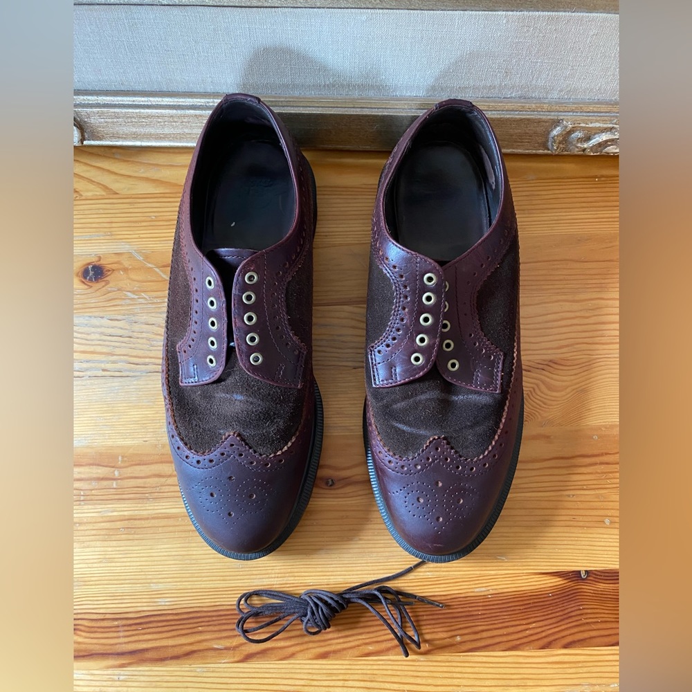 Dr. Martens (Docs) AirWair Leather and Suede Wingtips (3989)